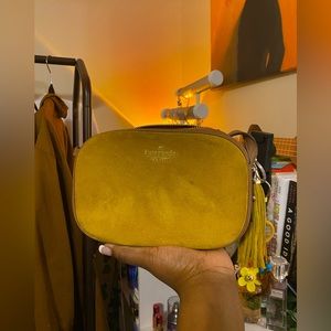 Kate spade mustard suede crossbody
